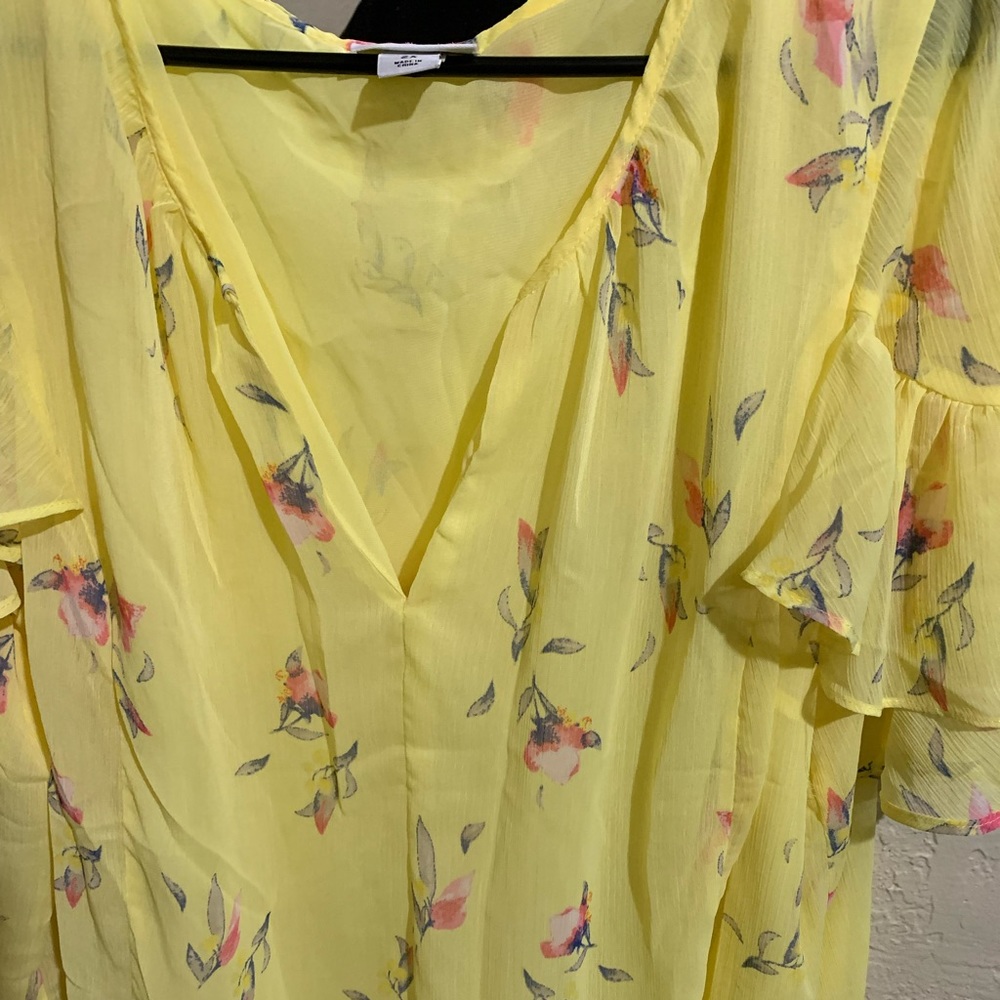Yellow Flower Blouse